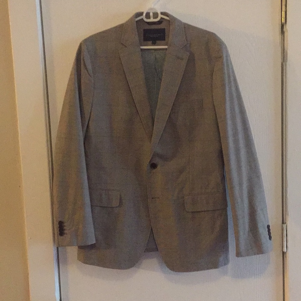 Banana Republic Tailored Fit Glen Plaid Blazer